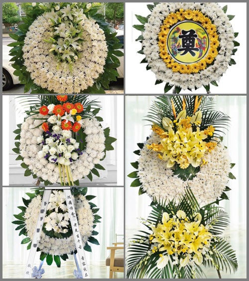 河南南阳镇平县张林镇黑龙集村花圈速递